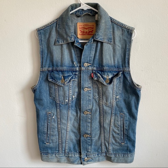 Levi Denim Jacket Sleeveless Deals, 58 